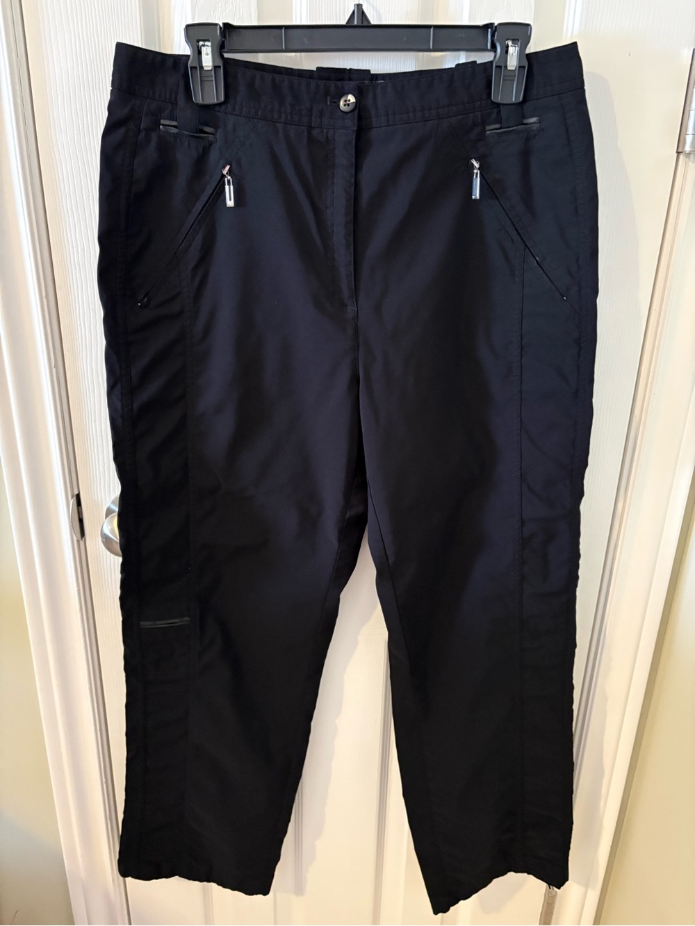 jamie sadock Black Women's Golf Cargo Pants with Zipper Pockets
